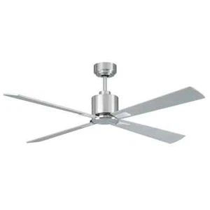 Lucci Air Ceiling Fan 52" 191-RPM 4-Plywood Blades 6-Speed Brushed Chrome/Silver - Picture 1 of 4