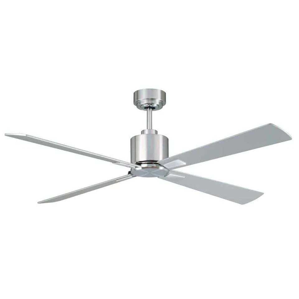 Lucci Air Ceiling Fan 52" 191-RPM 4-Plywood Blades 6-Speed Brushed Chrome/Silver - Image 1 of 4