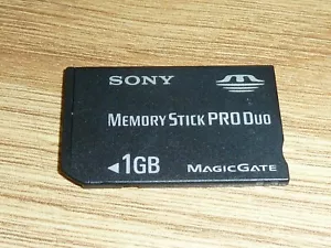 1GB SONY MEMORY STICK PRO DUO CARD for SONY PLAYSTATION PSP MS 1 GB MagicGate - Picture 1 of 1