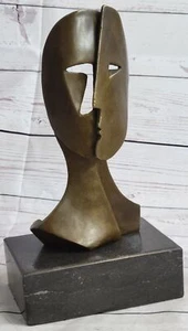 Pablo Picasso Two Faces Mask Modern Art Cubism Statue Sculpture Decor 11" x 6" - Picture 1 of 10