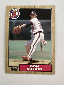 Don Sutton California Angels 1987 Topps #673 Hall of Fame - Picture 1 of 2