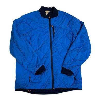 Duluth Trading Jacket Mens Large Tall Blue Quilted Agiloft Insulated - Image 1 of 4