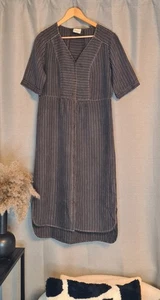 Wrap London Giuli Striped Linen Dress RRP£139 - Picture 1 of 6