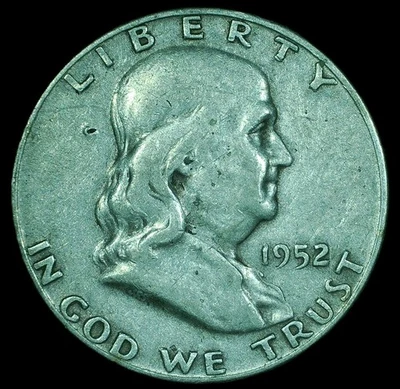 1952 D Franklin Silver Half Dollar - Image 1 of 2