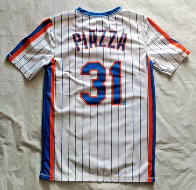 Camiseta Mike Piazza #31 Colección Cooperstown MLB Mets de Nueva York - JUVENTUD Talla M - Imagen 1 de 4