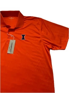 Camisa Polo University of Illinois Para Hombres XL Naranja Vansport Pullover Elastizada NCAA - Imagen 1 de 10