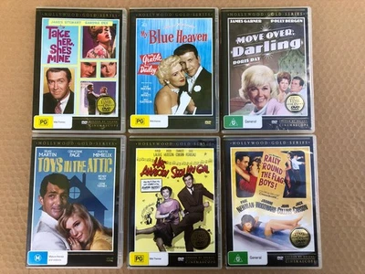 Hollywood Gold Series 6 x Classic Movie DVD Bundle Lot Region 4 PAL - image 1 of 4