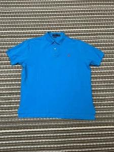 Polo Ralph Lauren Golf Polo Classic Fit Aqua Short Sleeve Mens Size XXL Preppy - Picture 1 of 14
