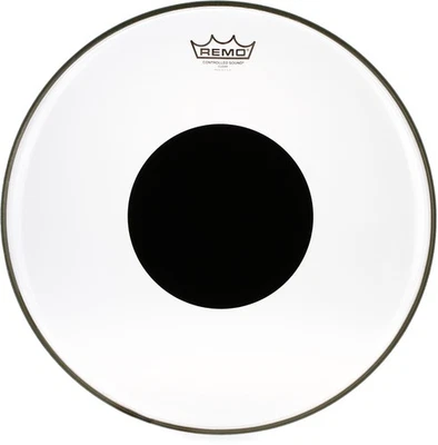 Remo Controlled Sound Clear Drumhead - 16" - with Black Dot - Image 1 of 4