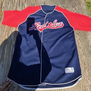 Authentic Boston Red Sox SCRIPT Vintage MLB Baseball Jersey Stitched 31x21 Large - Picture 1 of 8