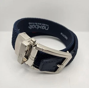 Nexbelt Braided Navy Golf Ratchet Belt No Holes 25in Long XS Texas Star - Picture 1 of 6