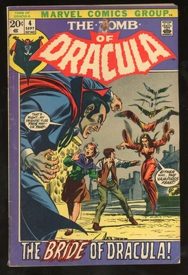 Tomb of Dracula #4 (1972) Marvel Bronze Age – Bride of Dracula – Goodwin/Colan - Image 1 of 4