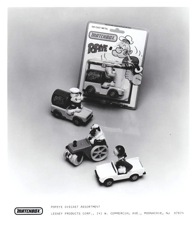 Matchbox / Lesney b & w press release picture "Popeye" - Image 1 of 1