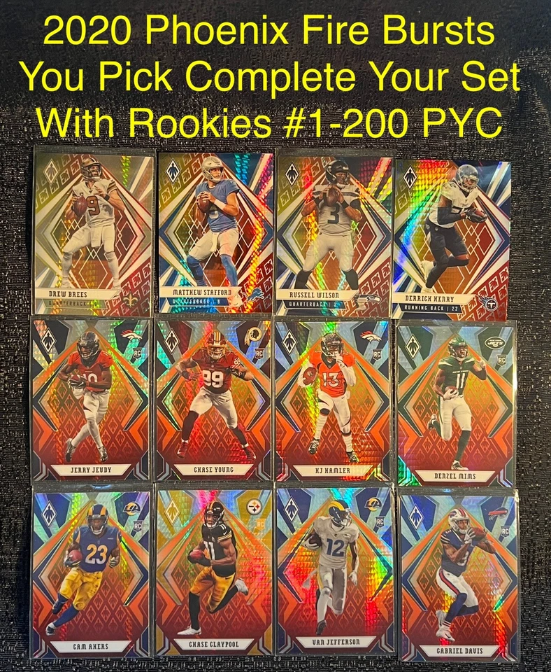 2020 Phoenix Fire Burst Fanatics You Pick Complete Your Set W/ Rookie Card 1-200 - Image 1 of 1