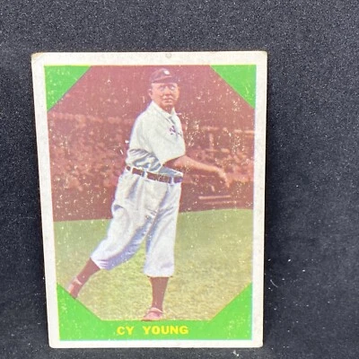 1960 Fleer No47 Cy Young VG-VGEX WRINKLE Cleveland Indians Red Sox HOF A3124 - Изображение 1 из 2