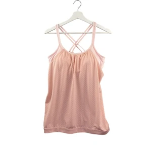 Athleta Top Women’s Small Energize Peach Tank Over Pink Sports Bra Workout Layer - Picture 1 of 13