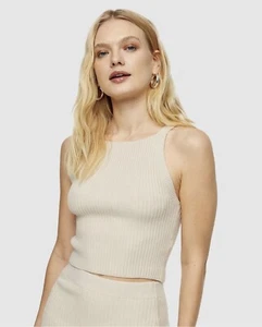 Topshop Square Neck Knitted Top XS - Picture 1 of 3
