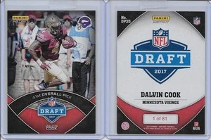 2017 Panini Instant DRAFT #DP35 Dalvin Cook Minnesota Vikings RC SP #/81 1 of 81 - Picture 1 of 1
