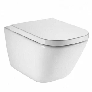 Roca Gap 34647L000 Rimless Wall Hung Wc Toilet Pan With Soft Close Seat White - Picture 1 of 10