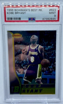 1996 - 1997 年鲍曼·鲍曼最佳科比·布莱恩特洛杉矶湖人队 #R23 篮球 — 第 1/2 张图片