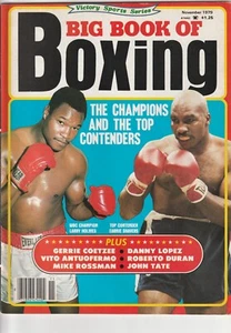 BIG BOOK OF BOXING MAGAZINE LARRY HOLMES-EARNIE SHAVERS COVER NOVEMBER 1979 - Picture 1 of 3