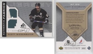 2007-08 SP Game Used Edition Authentic Fabrics Scott Niedermayer #AF-SN HOF
