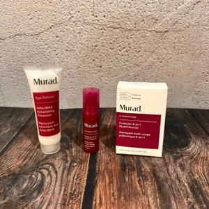 Lot of 2 -Murad Hydration Prebiotic 4-in-1 Multi Cleanser & AHA/BHA Exfoliating - Picture 1 of 2