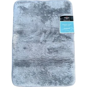 Mohawk Memory Foam Smooth Bath Rug 17"x24" Gray - Picture 1 of 3