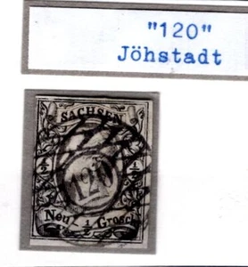 Sajonia Nummernstpl 120 Jöhstadt Sobre 8 Impecable Gest. (BA2499 - Imagen 1 de 1