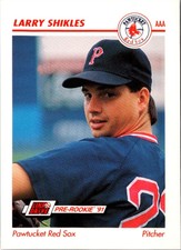 1991 Line Drive AAA Larry Shikles #368 Pawtucket Red Sox