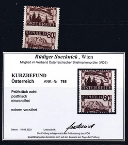 1945 Landschaft Extreme Verzähnung ANK 765 Postfrisch ** Geprüft - SELTEN - Picture 1 of 2