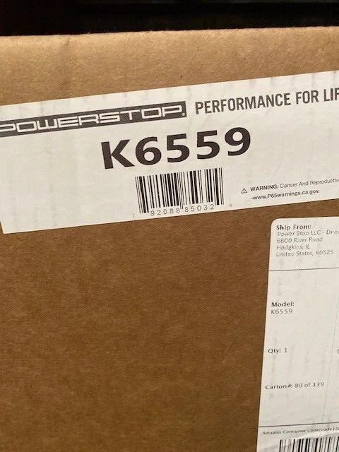 Kit de actualización de frenos Power Stop K6559 de alto rendimiento perforado en cruz y ranurado Ro Foto 1 de 1