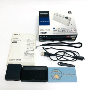 SONY Cyber-shot DSC-TX55 16.2MP Compact Digital Camera Black Japan Used - Picture 1 of 13