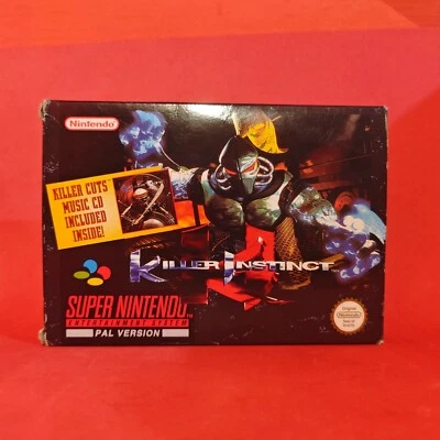 SNES KILLER INSTINCT SUPER NINTENDO VIDEO GAME + BOX - PAL - Immagine 1 di 4