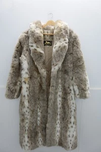 Donna Salyers Fabulous Furs Faux Fur Custom Made Parka Jacket Sz Medium - Picture 1 of 8