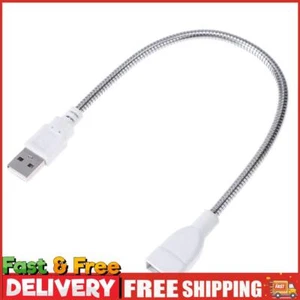 USB Stecker auf Buchse Verlängerung LED Licht Adapter Kabel Metall Flexibler Schlauch ~ - Bild 1 von 12