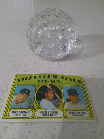 Waterford Crystal Chicago White Sox World Series baseball 2005 Carlton Fisk 1972 Cover