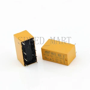 2 pcs High Quality 8 Pins RELAY 12V DC Coil Power Relay PCB HK19F-DC12V-SHG  - Picture 1 of 4