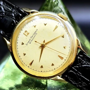 Vintage GIRARD PERREGAUX "Gyromatic" 1960's Retro Men's Watch W/ Superb Design ! - Picture 1 of 4