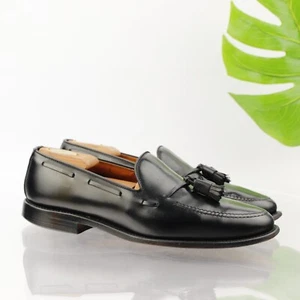 Allen Edmonds Mens Grayson Loafer Size 9.5 D Black Tassel Slip On Dress Shoes - Picture 1 of 18