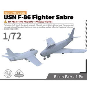 Yao's Studio LYR72258 1/72 Military Model Kit USN F-86 Fighter Sabre 3D PRINTING - Picture 1 of 4