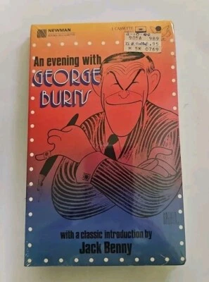 An Evening With George Burns Audio Book Cassette SEALED Jack Benny VTG  - Image 1 of 4