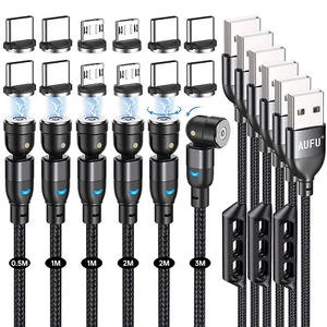 Cavo Magnetico Di Ricarica, USB C [6Pezzi, 0.5M/1M/1M/2M/2M/3M] Tipo C Nylon Int - Zdjęcie 1 z 12