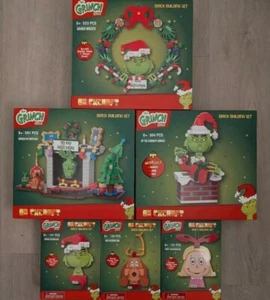 COMPLETE SET OF 6 The GRINCH Brick Building Set (Lego Compatible) Christmas Toy - Picture 1 of 7