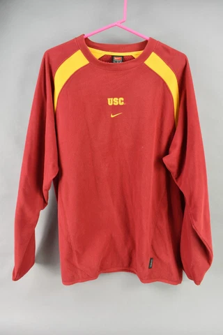 Nike Mens USC Trojans Red Therma-Fit Crewneck Pullover Size XL Cover