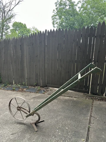 Vintage cultivator dual wheel garden tool collectible farm Cover