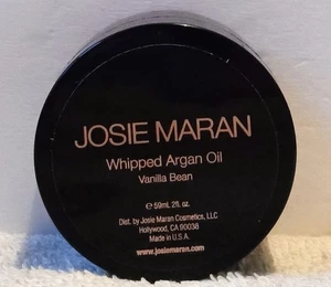 Aceite de argán batido Josie Maran vainilla frijol manteca corporal piel 2 oz 59 ml sellado - Imagen 1 de 3