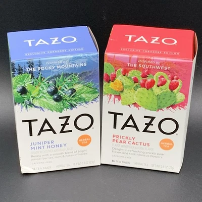 Tazo Juniper Mint Honey Prickly Pear Cactus Herbal Tea 16 Tea Bags Set Of 2 - Image 1 of 4