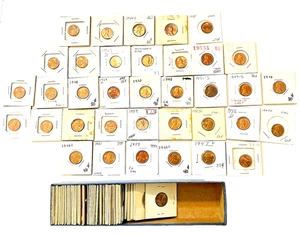 Lot Of 75 Proof And Uncirculated Lincoln And Wheat Cents 1940's And Up - Picture 1 of 2