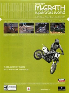 Magazine Print Ad ACCLAIM 2001 Jeremy McGrath Supercross World PlayStation PS2 - Picture 1 of 1